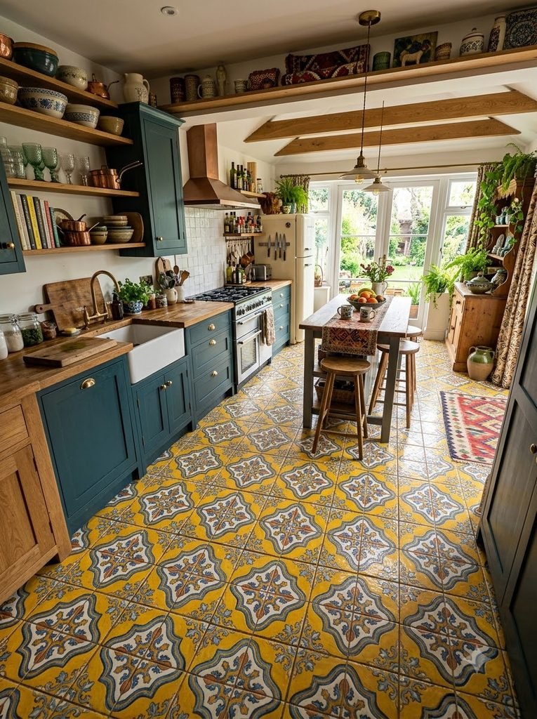 patterned yellow 