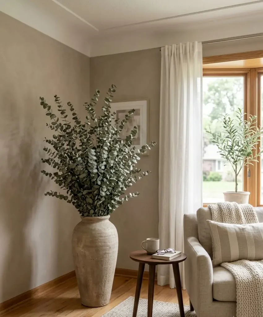 Eucalyptus or preserved branches