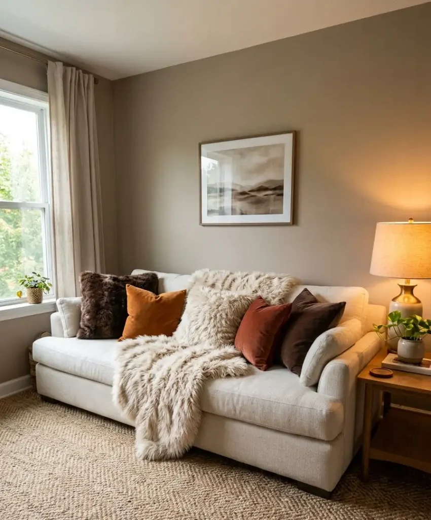 Faux fur pillow covers