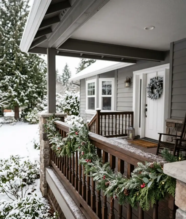 Faux snow flocking