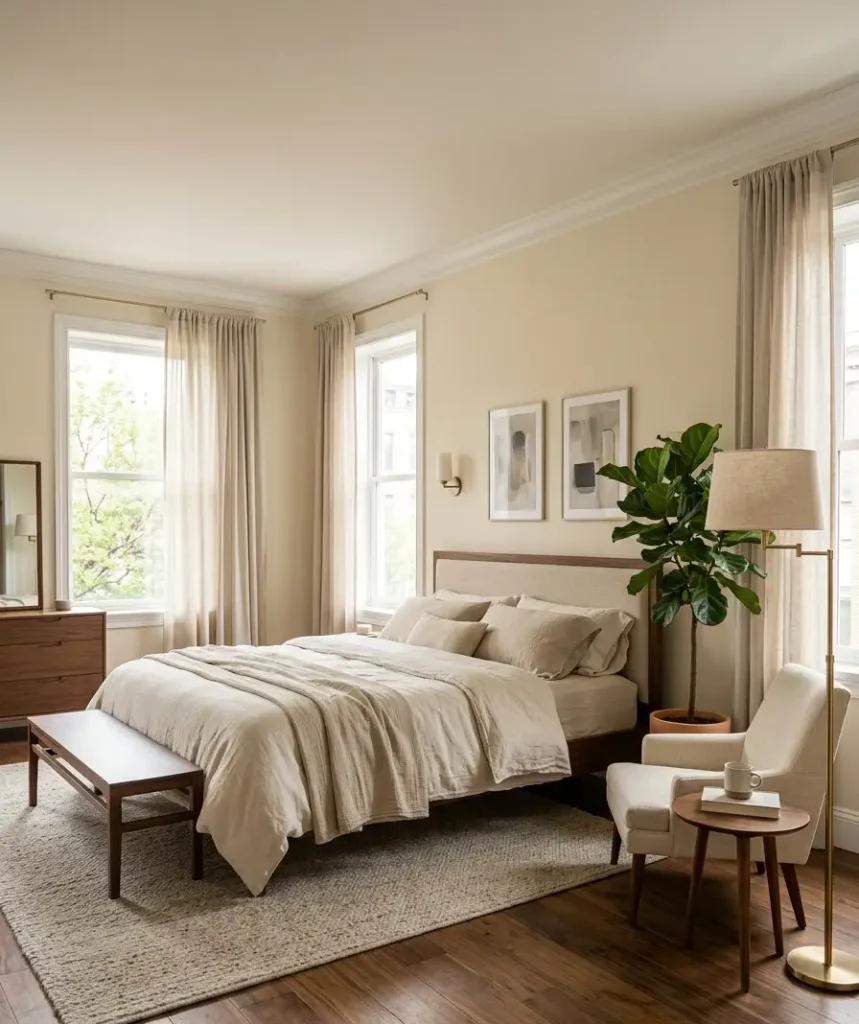 Float the bed off the wall