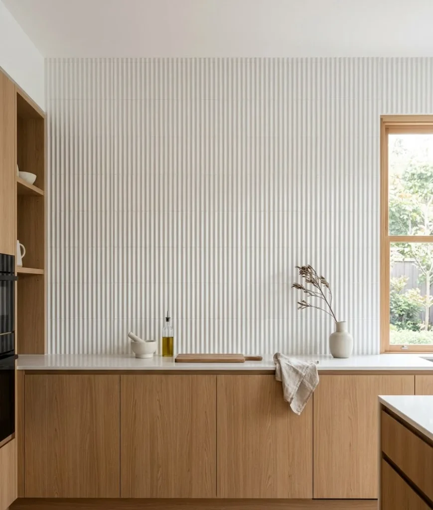 Fluted or ribbed