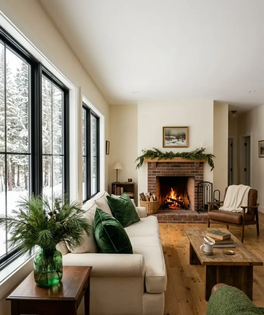 Forest green accents