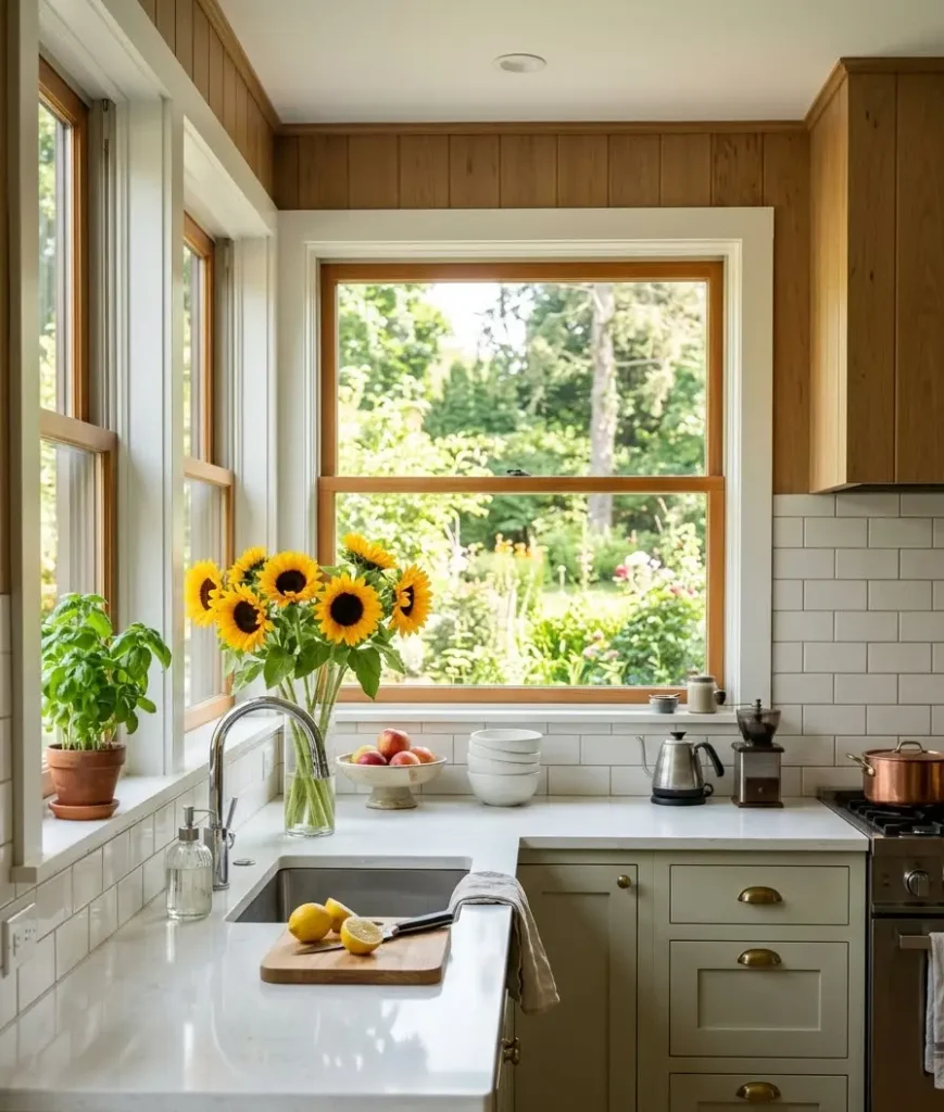Fresh flowers in yellow tones,