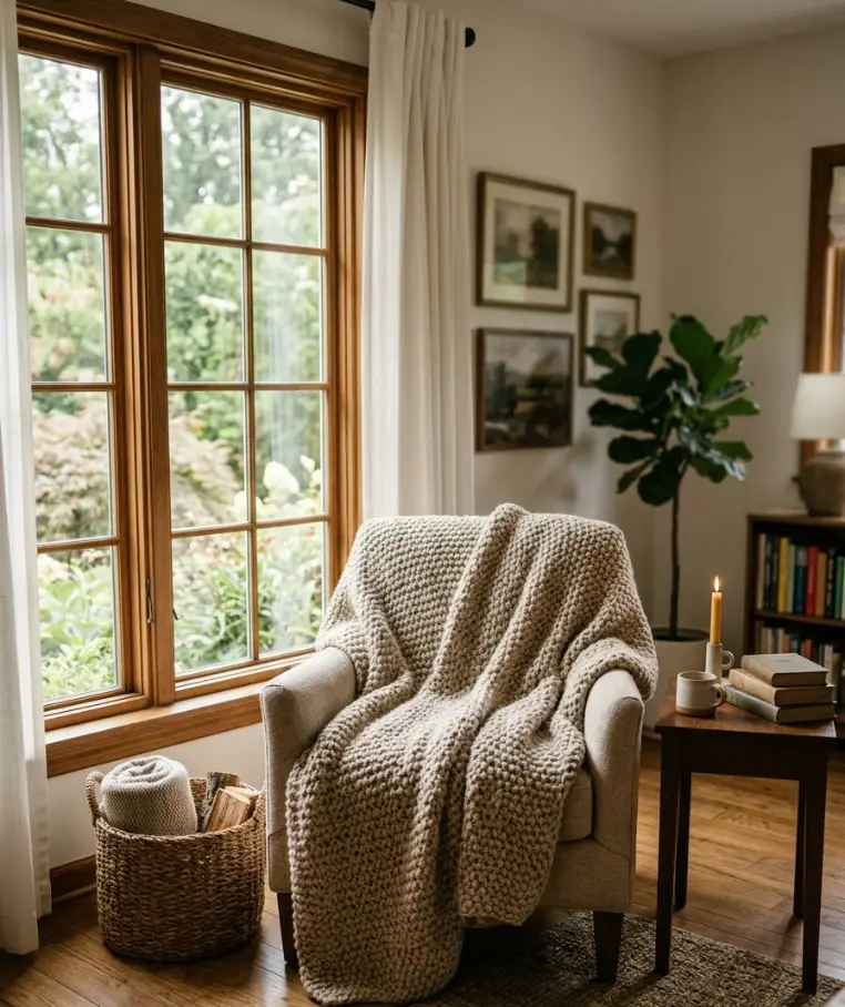 Get a real wool throw