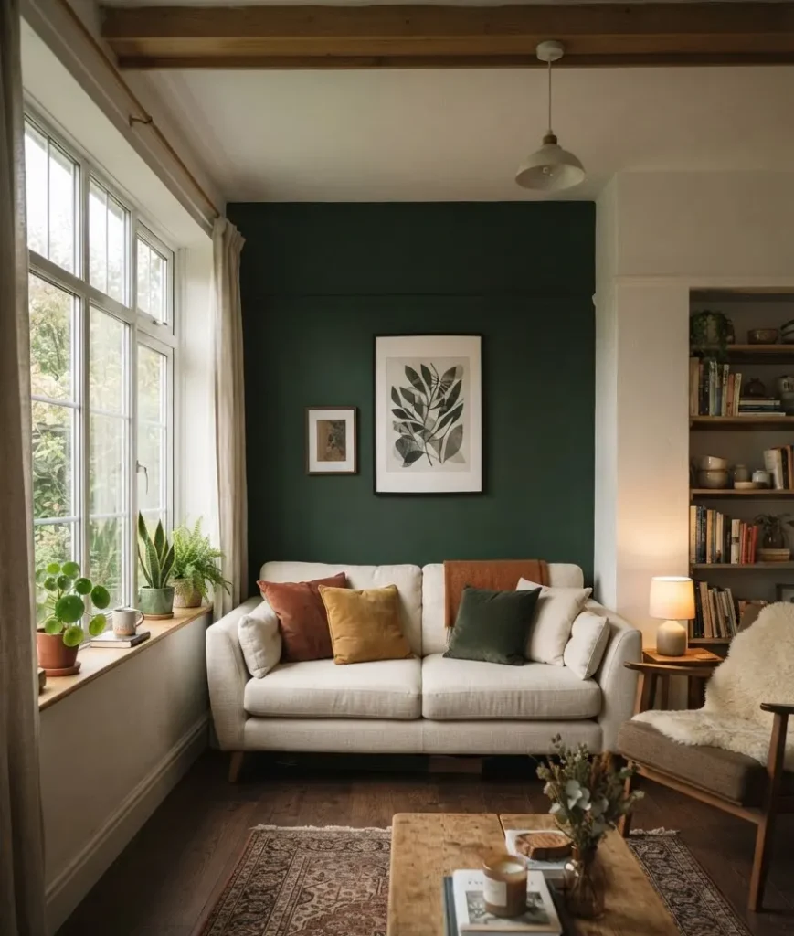 Go bold on one wall if