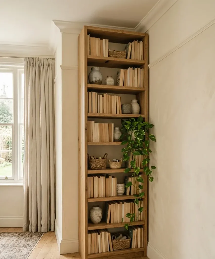 Go vertical with tall shelving