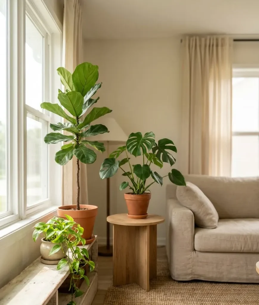 Group three plants