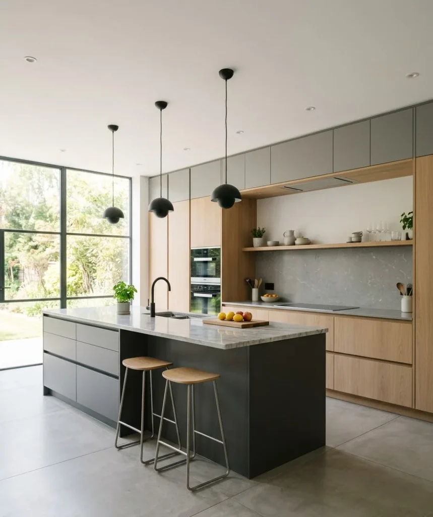 Handleless cabinets