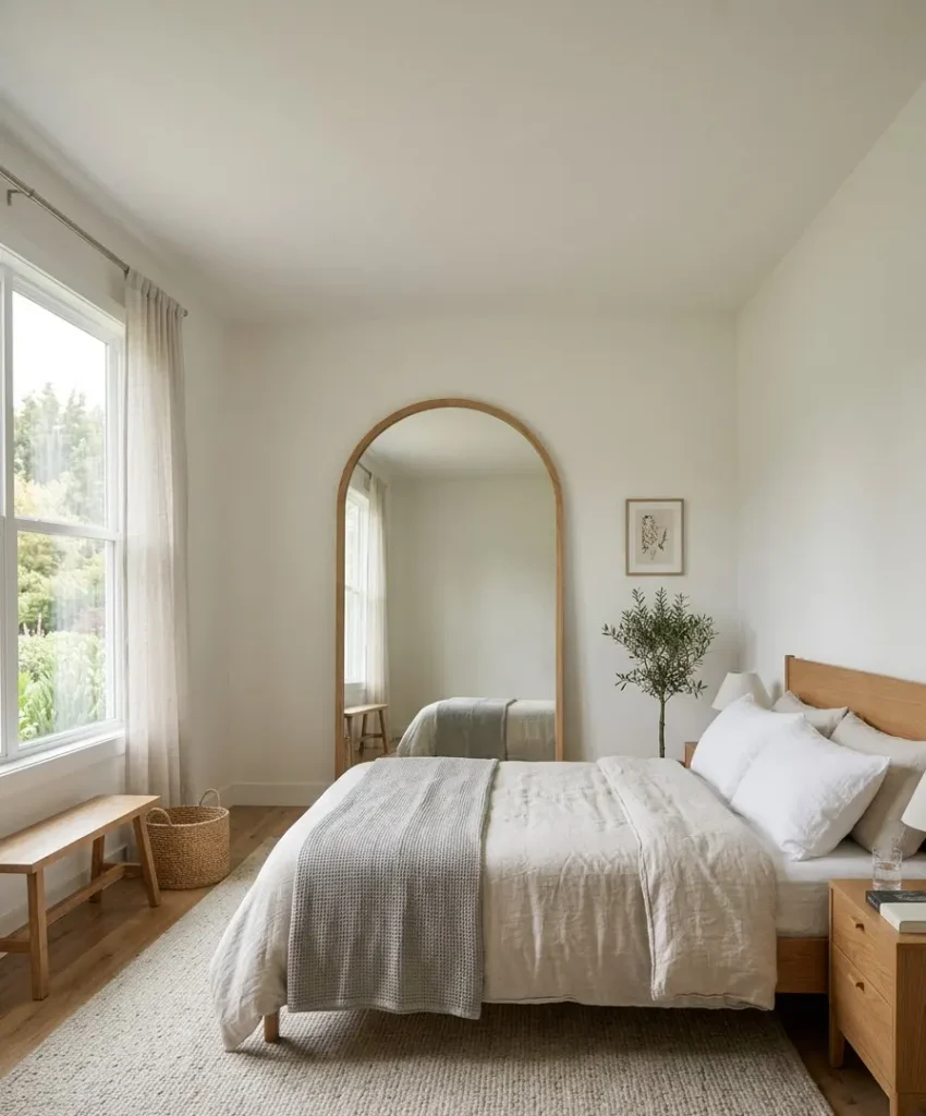 Hang a large mirror across from