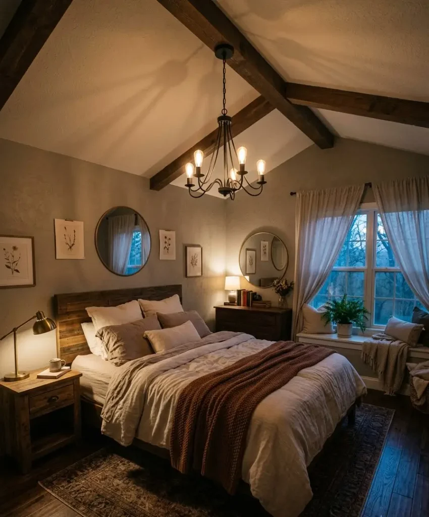 Hang a small chandelier
