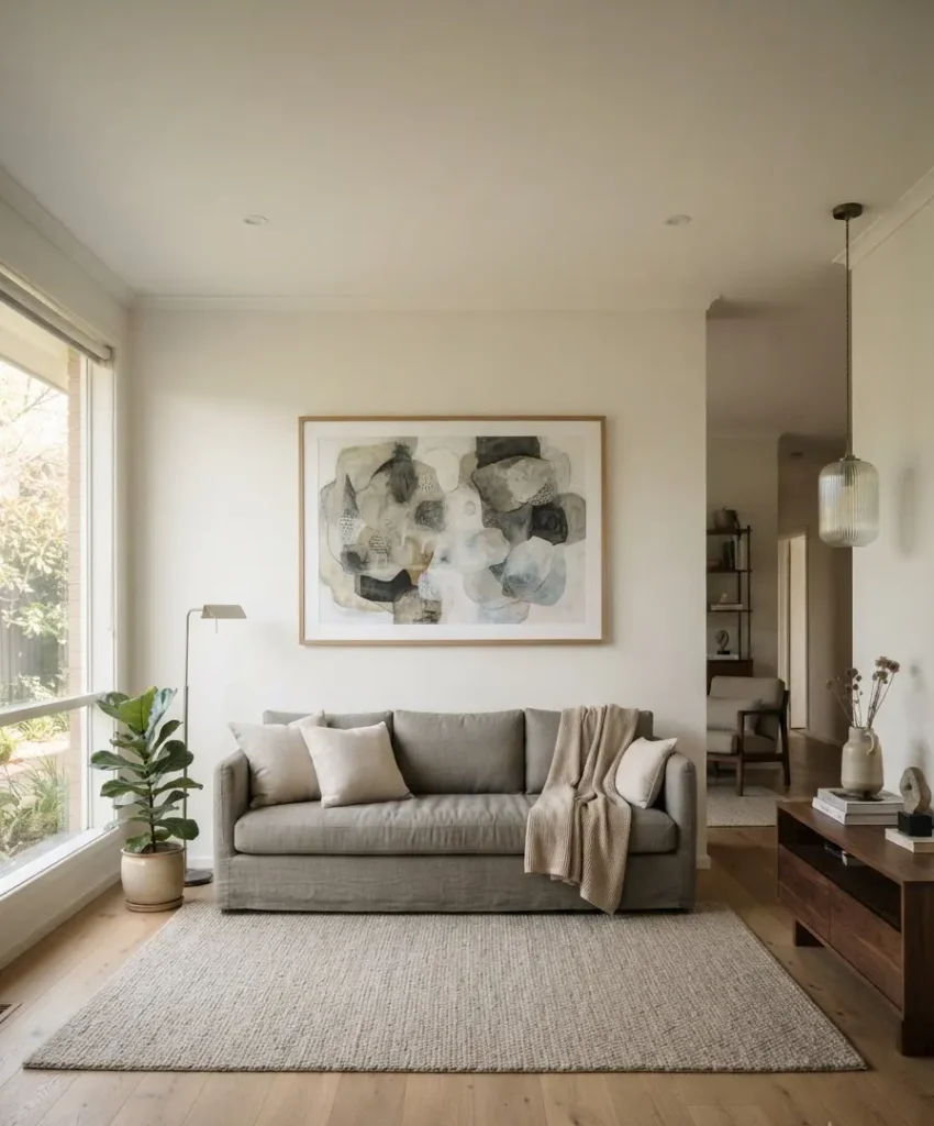 Hang art at the right height