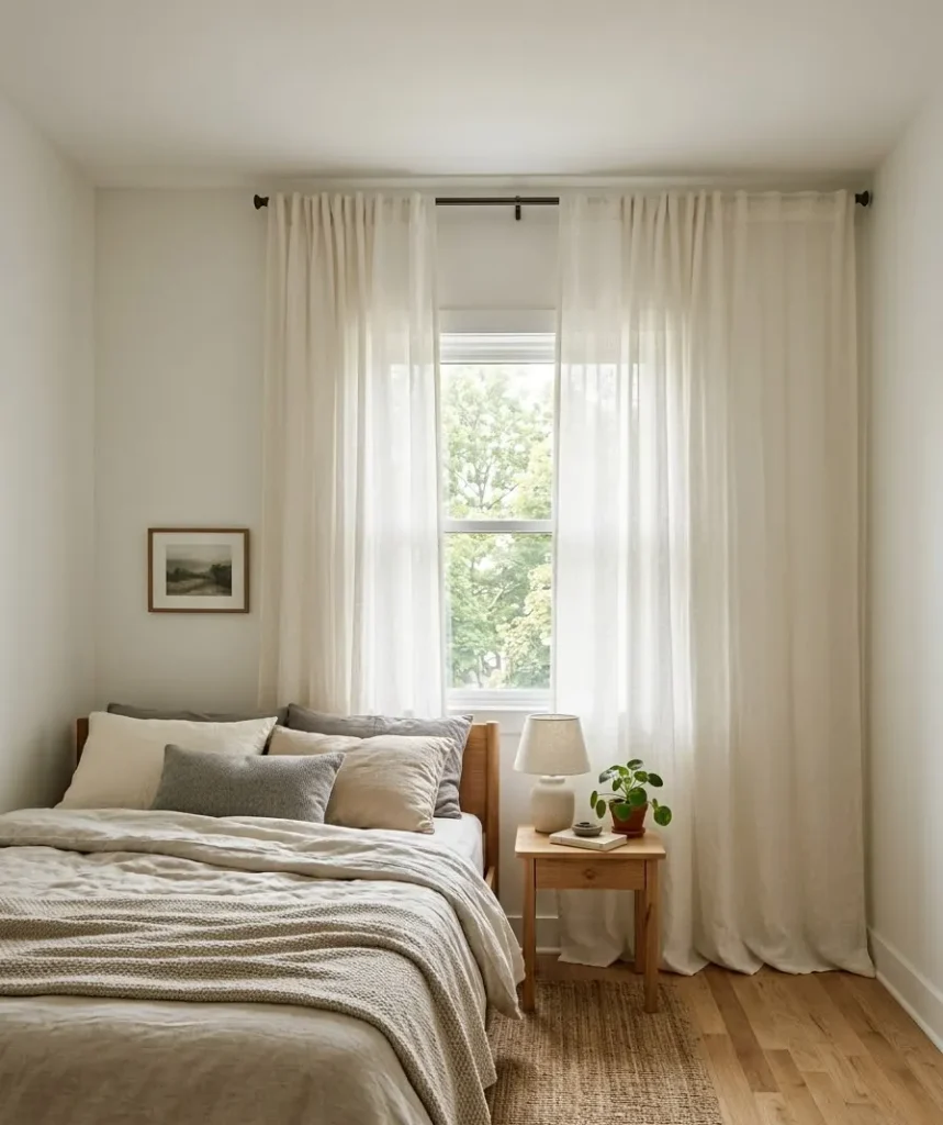 Hang curtains higher