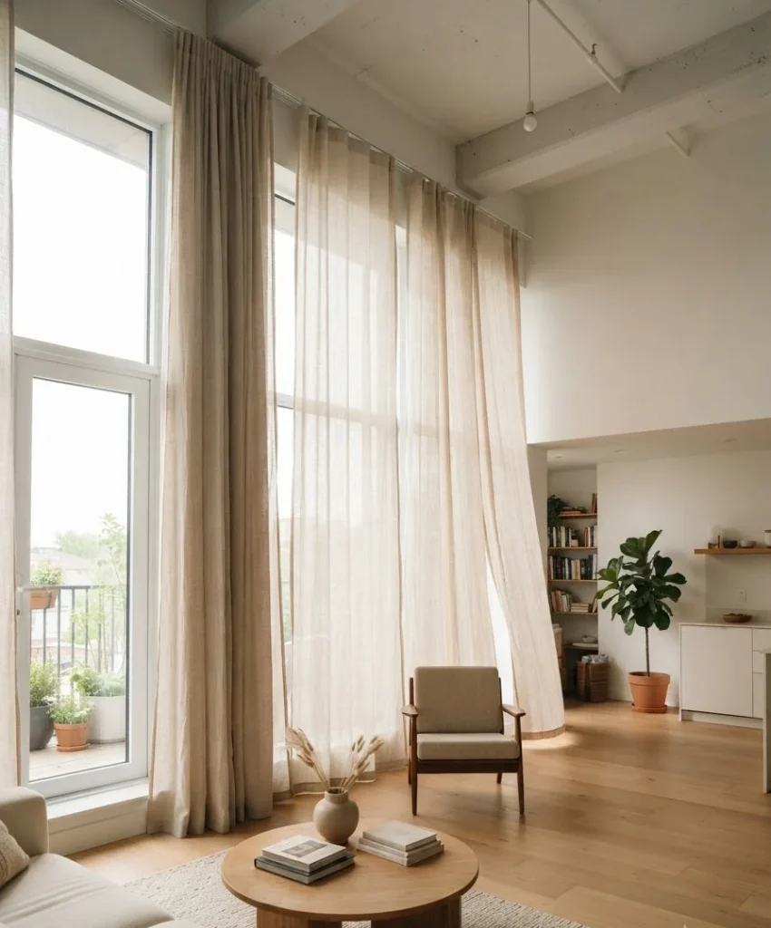 Hang curtains higher