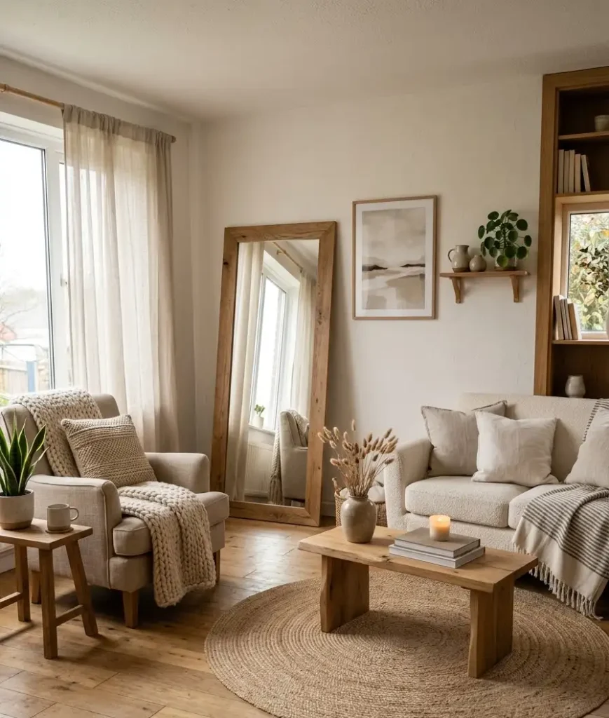 Hang mirrors opposite