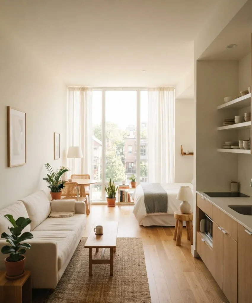 Keep window treatments minimal