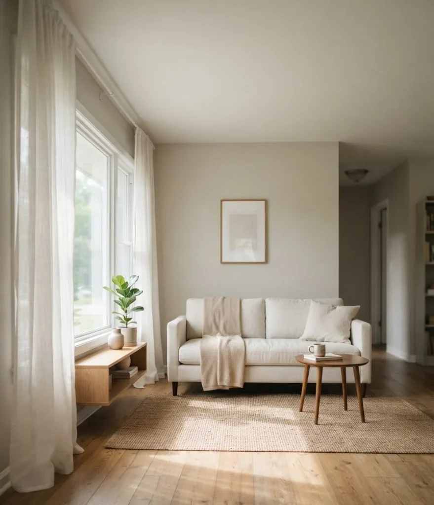Keep window treatments simple