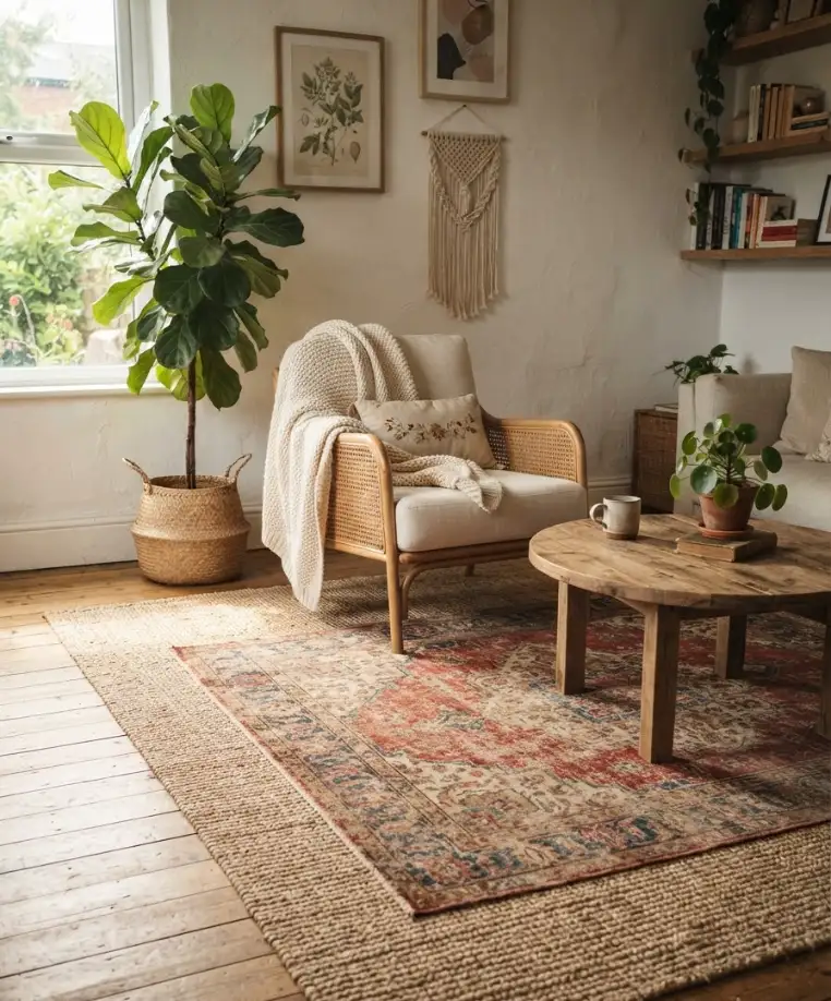 Layer rugs for extra depth