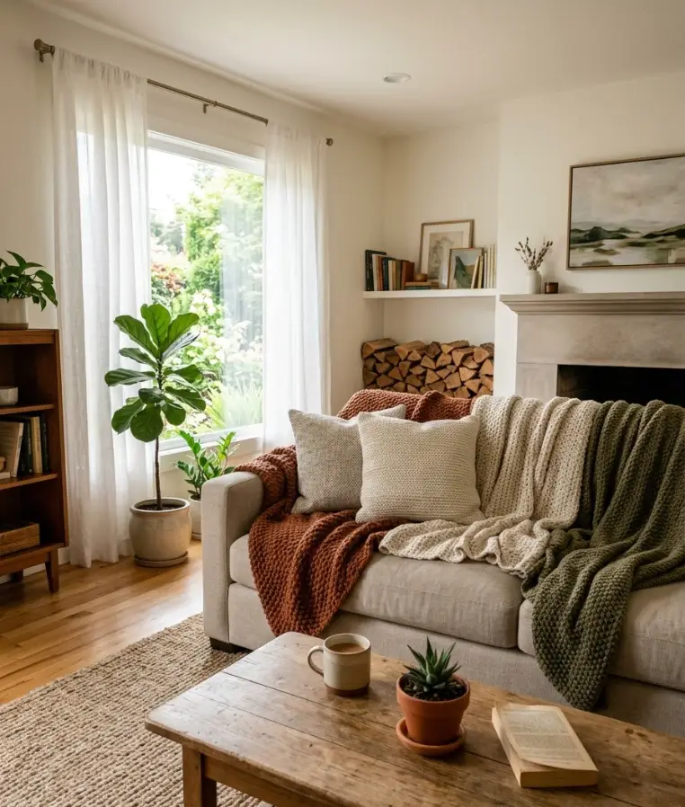 Layer throw blankets