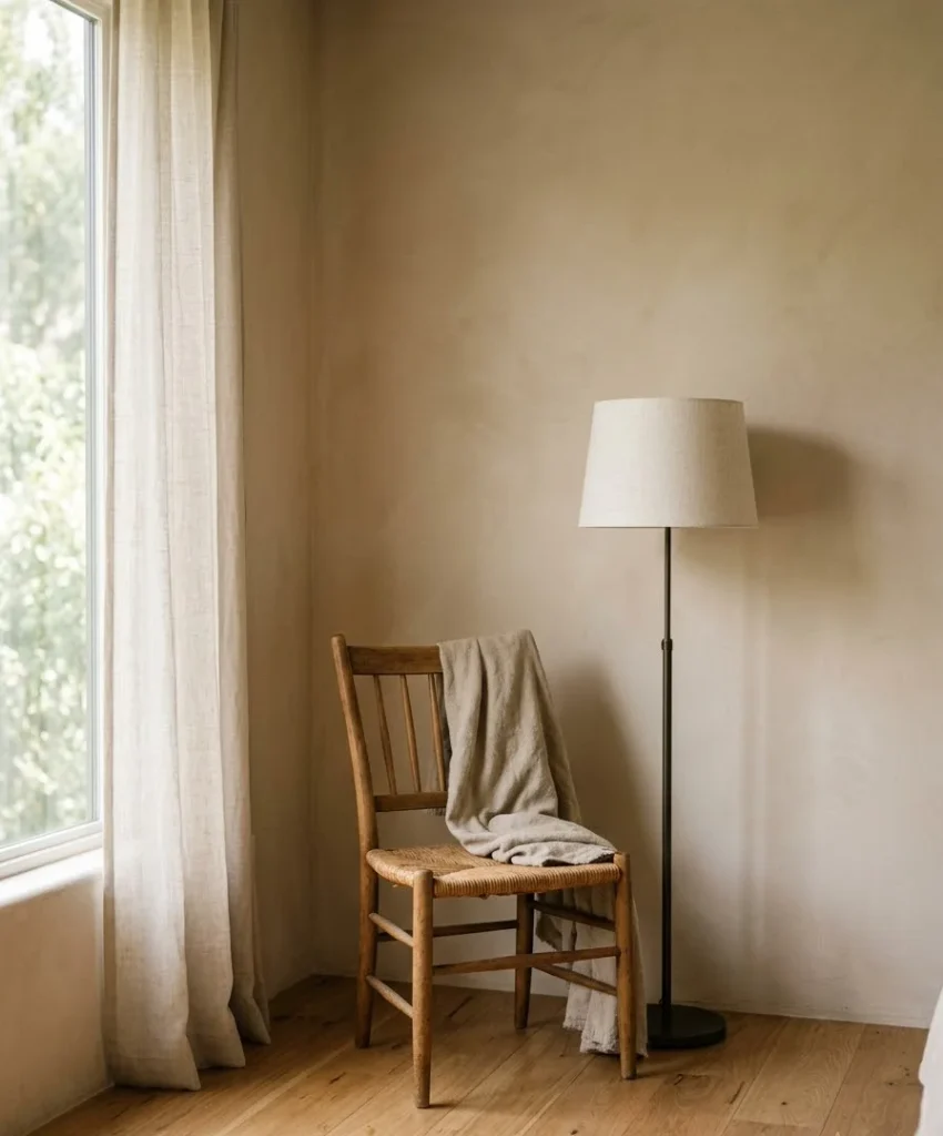 Leave one wall or corner intentionally