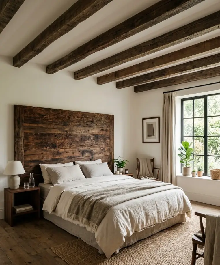 Let the wood do the color work.

