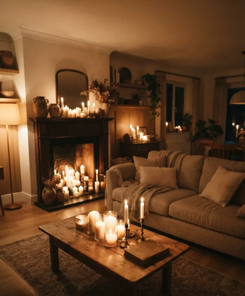 Light actual candles, 