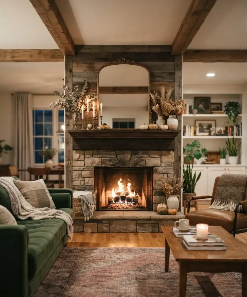 Make the fireplace