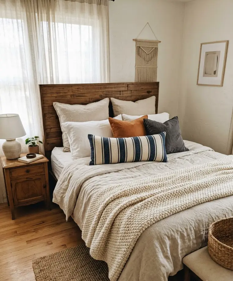 Mix at least two throw pillow