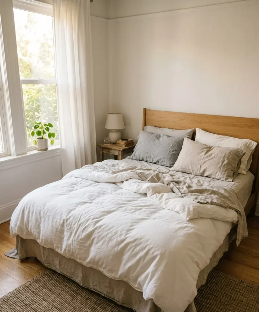 Mix linen and cotton.
