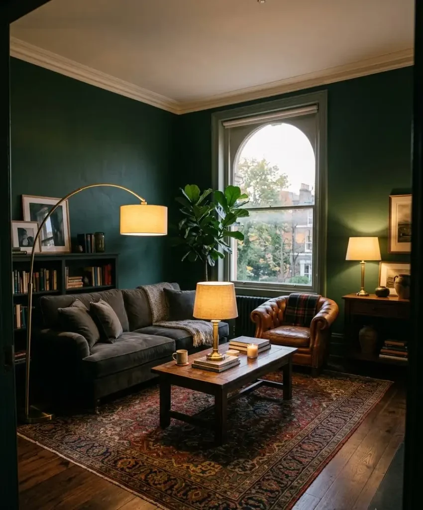 Moody dark walls