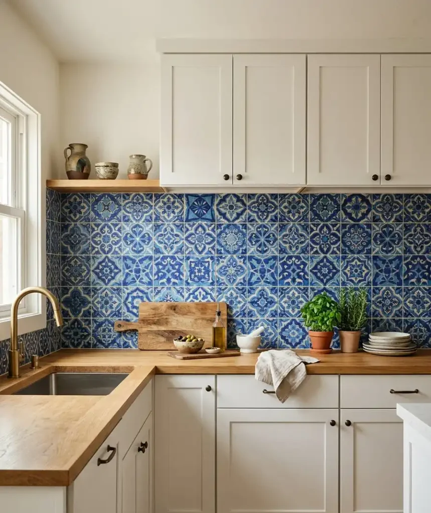 Moroccan-inspired blue