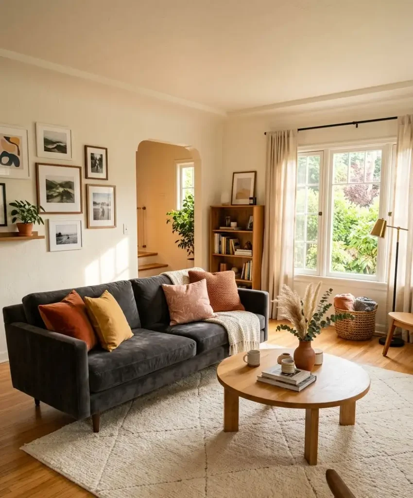 Mustard yellow pillows