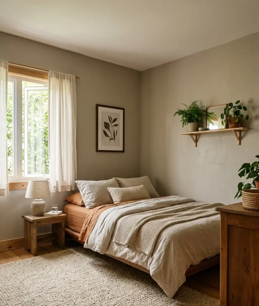 Paint the room a light, warm 