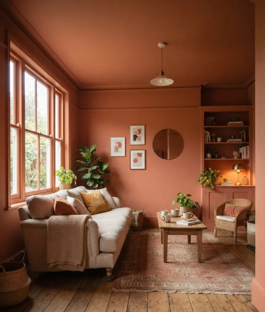 Paint the trim and ceiling