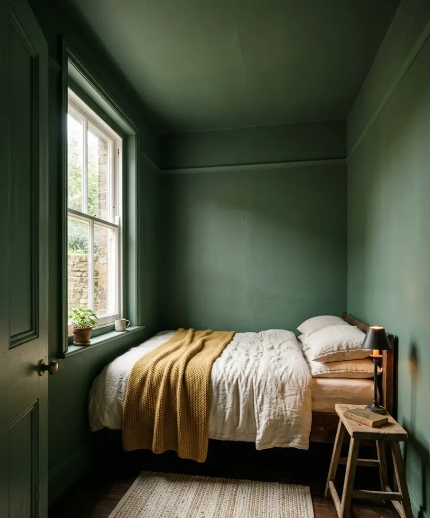 Paint the walls and ceiling one color