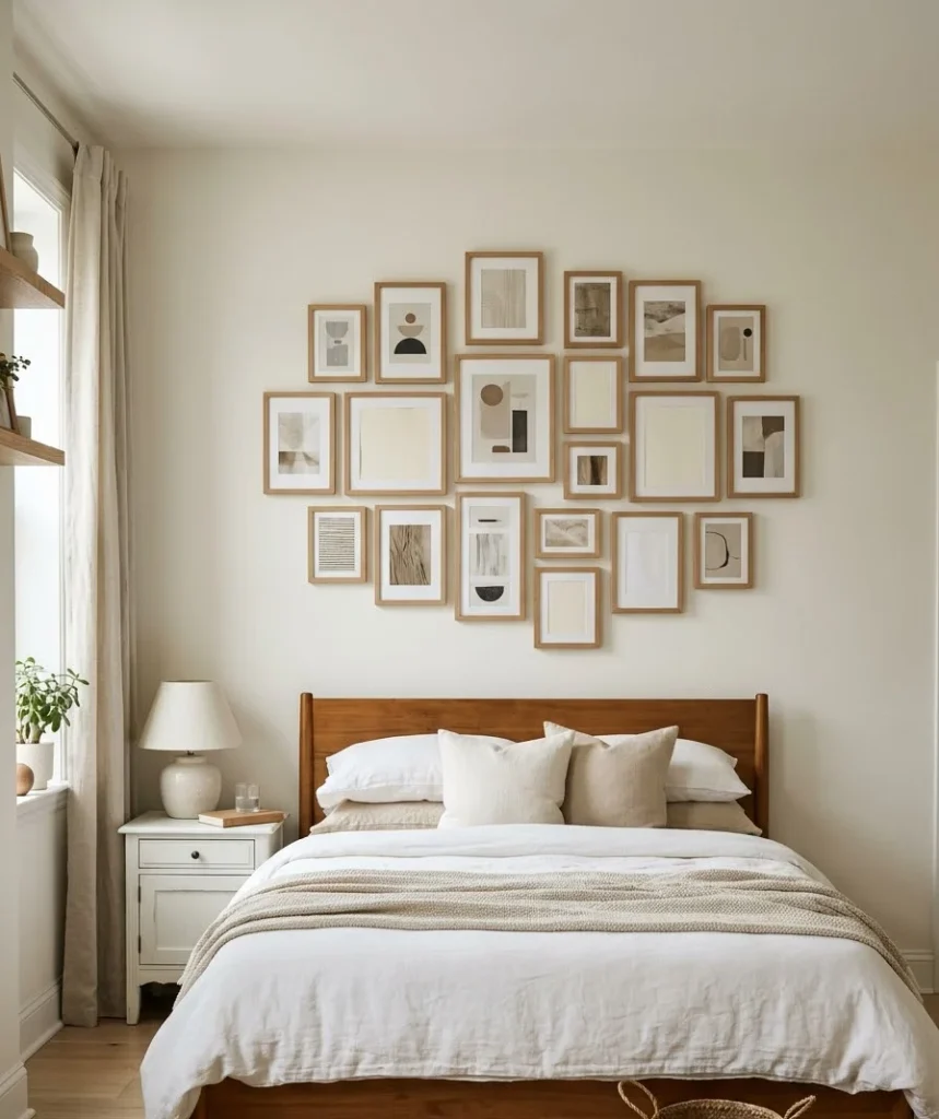 Pick one gallery wall instead of scattered
