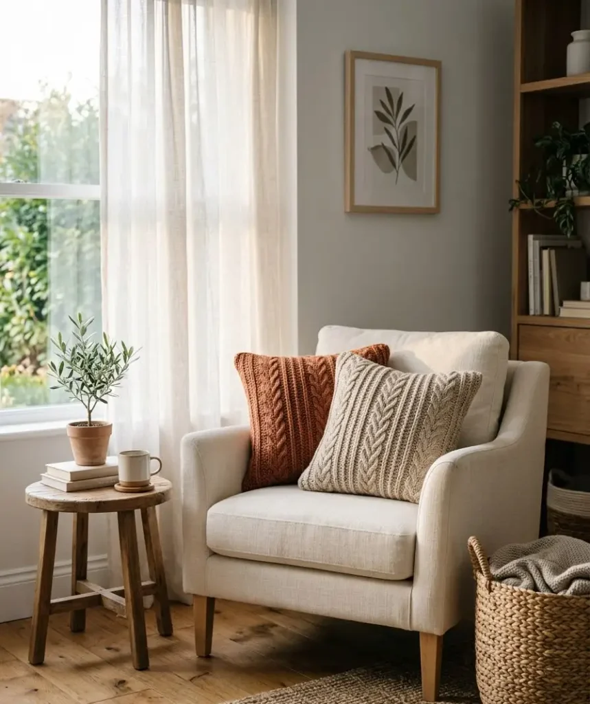Pumpkin-shaped throw pillows