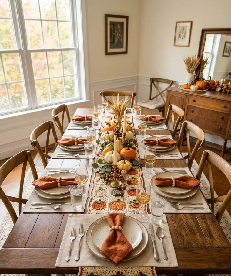 Pumpkin table runner
