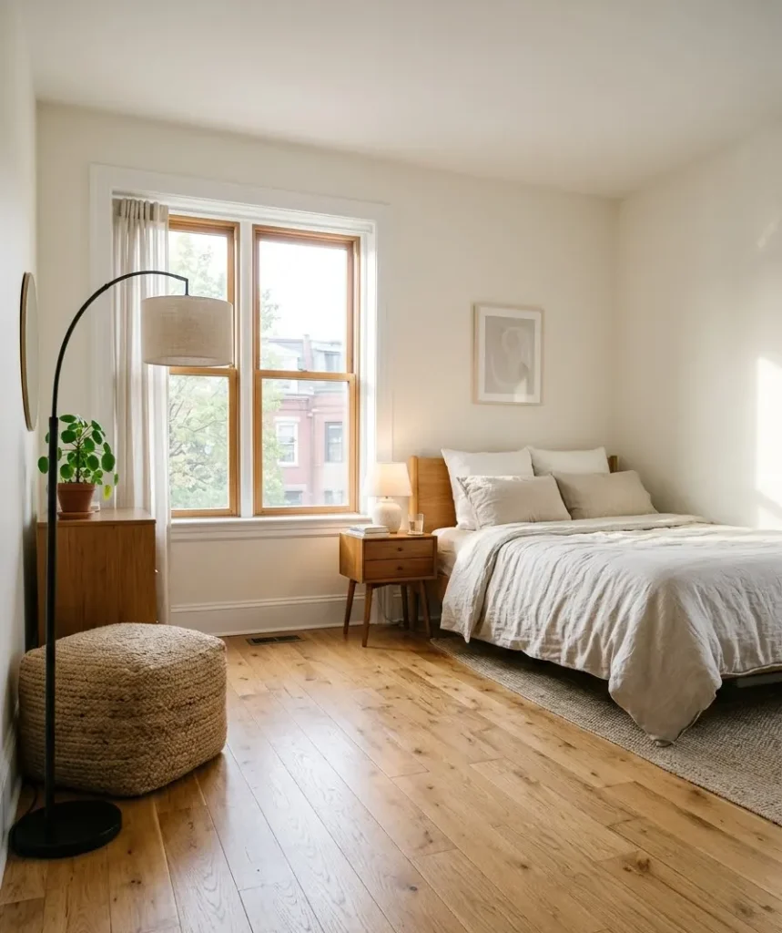 Push the bed into a corner