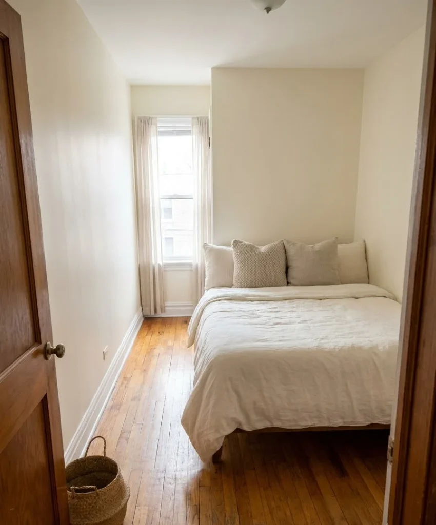 Push the bed into a corner