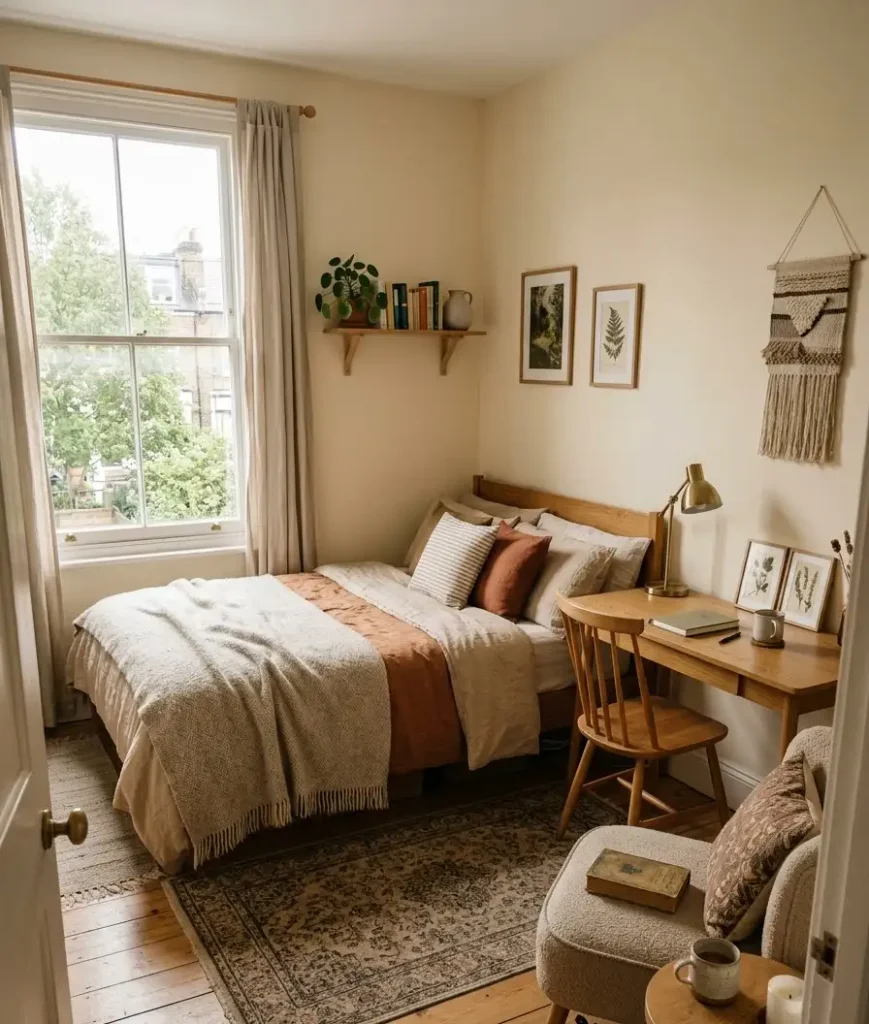 Push the bed into a corner