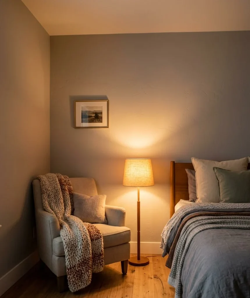 Put a small lamp on the