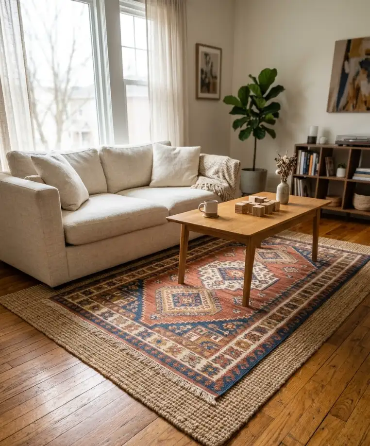  Put down a seasonal rug or rug