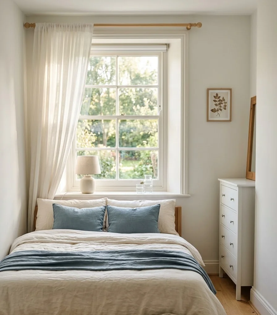 Put the headboard under the window