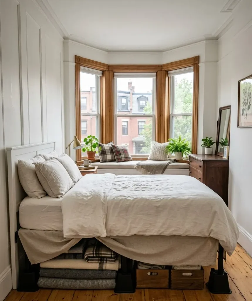  Raise the bed for under-bed storage