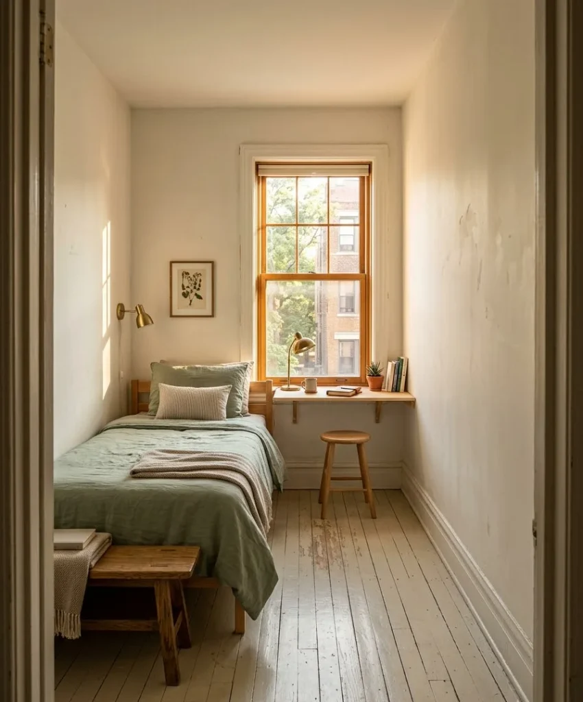 Run the bed along the longest wall