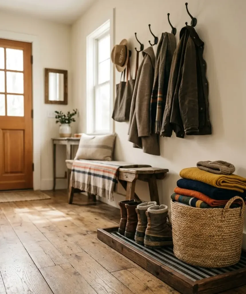 Set out a boot tray with