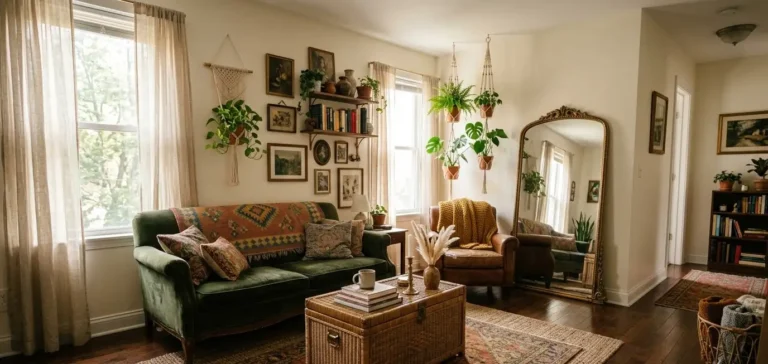 Small Space Vintage Boho Living