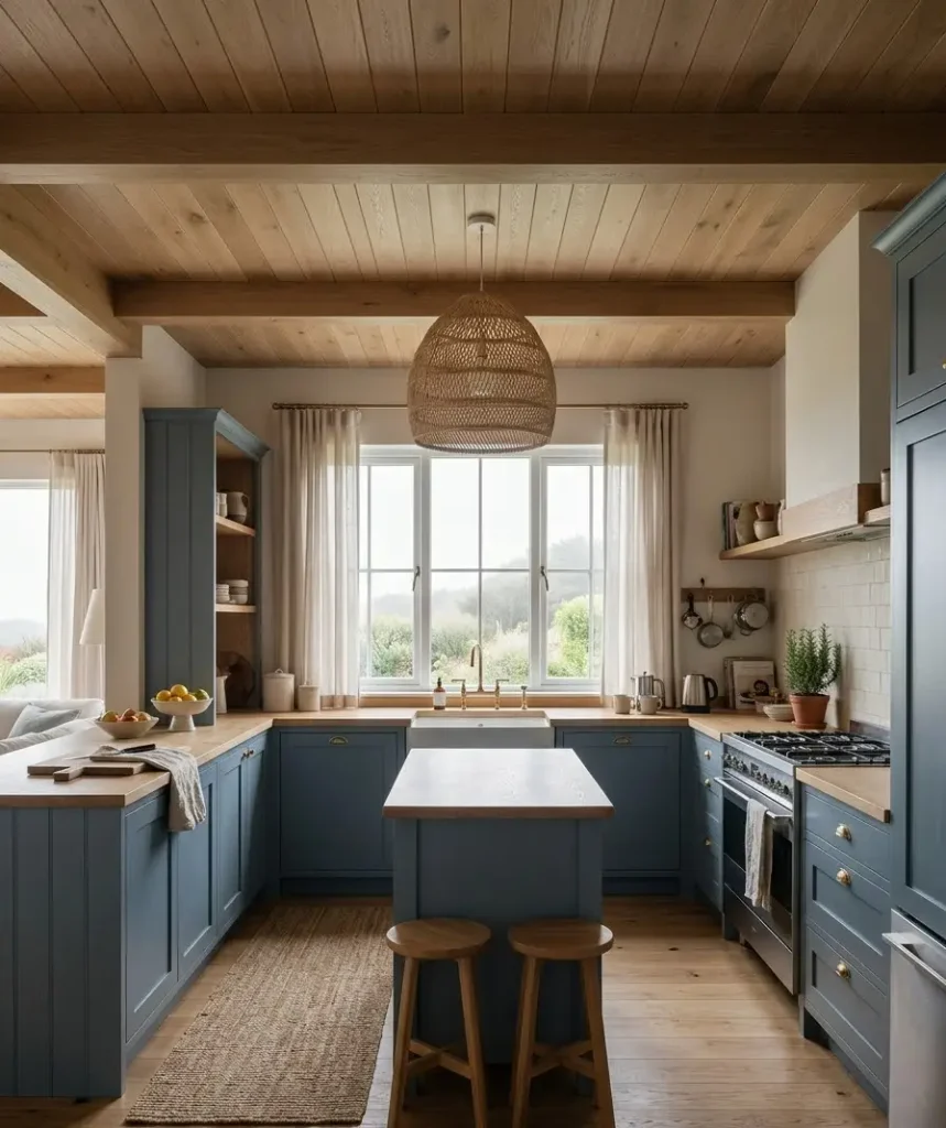 Soft slate blue on all