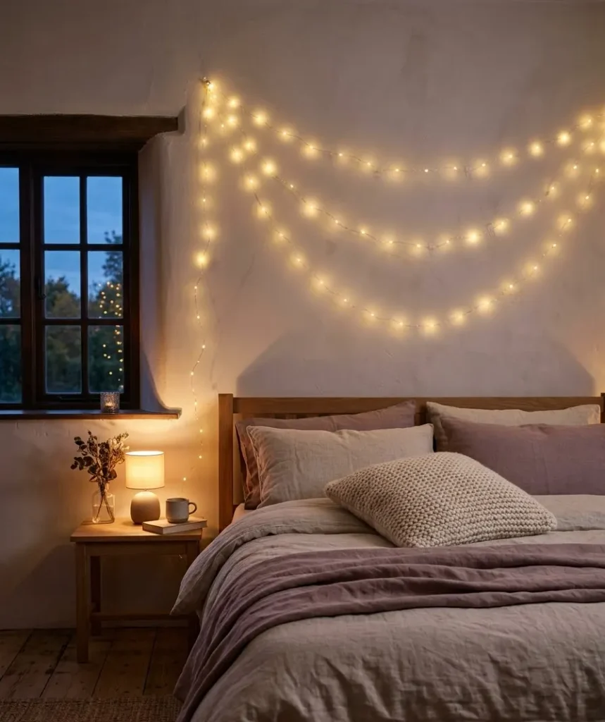 String up fairy lights